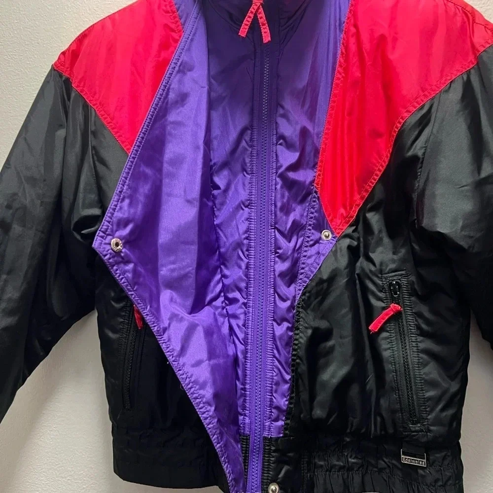 Vintage Edelweiss Skiwear Women's Puffer Ski Snow Jacket - Picture 4 of 9